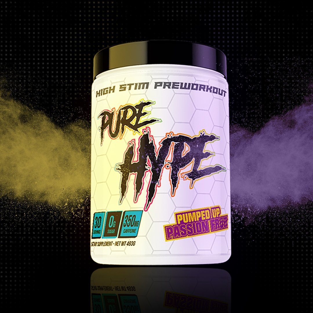 Pure Hype tube with black background