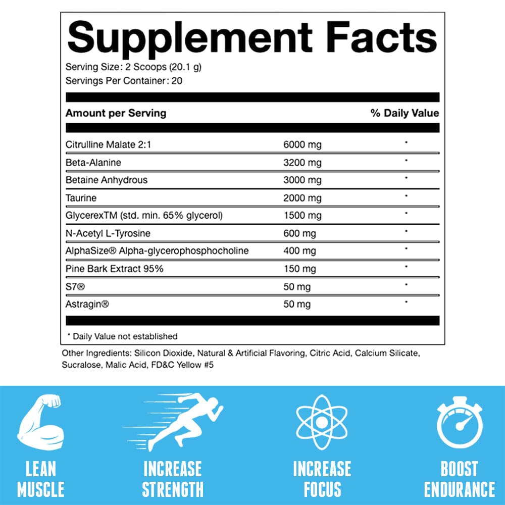 Pure Swole Non Stim Preworkout - Pure Cut Supplements