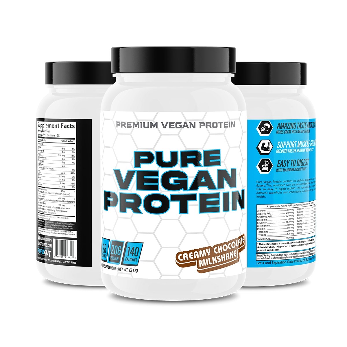 Pure Vegan // Vegan Protein - Pure Cut Supplements